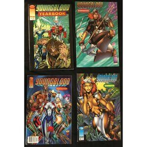 Youngblood Comic Book Mixed Lot of 8 with Alternate Cover Art Circa 1993-1995
